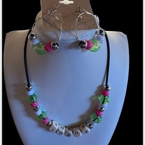 AKA Inspired Necklace and Ear Rings Set